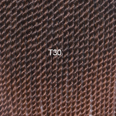 TOMO 30roots Senegalese Twist Crochet Braid Hair Extensions Kanekalon Synthetic Braiding Hair Weaves Long And Shot Black Brown