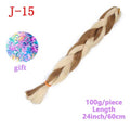 MERISIHAIR Long Ombre Kanekalon Jumbo Synthetic Woven Hair Crochet Yellow Pink Purple Gray Hair Extension Oversized Tweezers
