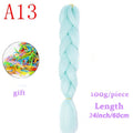 MERISIHAIR Long Ombre Kanekalon Jumbo Synthetic Woven Hair Crochet Yellow Pink Purple Gray Hair Extension Oversized Tweezers