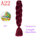 MERISIHAIR Long Ombre Kanekalon Jumbo Synthetic Woven Hair Crochet Yellow Pink Purple Gray Hair Extension Oversized Tweezers