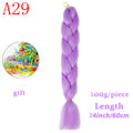 MERISIHAIR Long Ombre Kanekalon Jumbo Synthetic Woven Hair Crochet Yellow Pink Purple Gray Hair Extension Oversized Tweezers