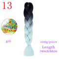 MERISIHAIR Long Ombre Kanekalon Jumbo Synthetic Woven Hair Crochet Yellow Pink Purple Gray Hair Extension Oversized Tweezers