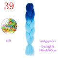 MERISIHAIR Long Ombre Kanekalon Jumbo Synthetic Woven Hair Crochet Yellow Pink Purple Gray Hair Extension Oversized Tweezers