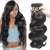 Yavida Indian Hair Body Wave Hair Bundles Natural Color 100% Human Hair Weave BundlesNon-Remy Hair Extension 1/3 Piece