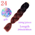 MISS WIG Jumb Braiding Synthetic Hair 88Colors Available 24Inch Crochet Blonde Hair For Women Extensions Jumbo Braids Hairstyles