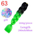 MISS WIG Jumb Braiding Synthetic Hair 88Colors Available 24Inch Crochet Blonde Hair For Women Extensions Jumbo Braids Hairstyles