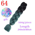 MISS WIG Jumb Braiding Synthetic Hair 88Colors Available 24Inch Crochet Blonde Hair For Women Extensions Jumbo Braids Hairstyles