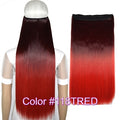 TOPREETY Heat Resistant B5 Synthetic Fiber 24" 60cm 120gr Straight 5 clips on clip in hair Extensions 90 colors available