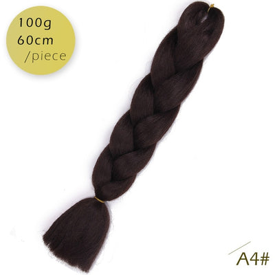 Spring sunshine 1 5PCS 24inch Jumbo Braid Hair Yaki Soft Hair Ombre Crochet Braiding Synthetic Hair Extension For Braids Pink