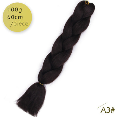 Spring sunshine 1 5PCS 24inch Jumbo Braid Hair Yaki Soft Hair Ombre Crochet Braiding Synthetic Hair Extension For Braids Pink