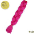 Spring sunshine 1 5PCS 24inch Jumbo Braid Hair Yaki Soft Hair Ombre Crochet Braiding Synthetic Hair Extension For Braids Pink