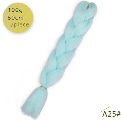 Spring sunshine 1 5PCS 24inch Jumbo Braid Hair Yaki Soft Hair Ombre Crochet Braiding Synthetic Hair Extension For Braids Pink