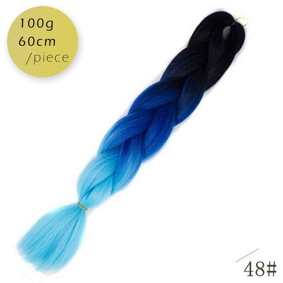 Spring sunshine 1 5PCS 24inch Jumbo Braid Hair Yaki Soft Hair Ombre Crochet Braiding Synthetic Hair Extension For Braids Pink