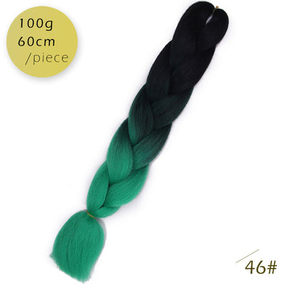 Spring sunshine 1 5PCS 24inch Jumbo Braid Hair Yaki Soft Hair Ombre Crochet Braiding Synthetic Hair Extension For Braids Pink