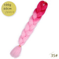 Spring sunshine 1 5PCS 24inch Jumbo Braid Hair Yaki Soft Hair Ombre Crochet Braiding Synthetic Hair Extension For Braids Pink