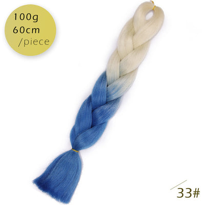 Spring sunshine 1 5PCS 24inch Jumbo Braid Hair Yaki Soft Hair Ombre Crochet Braiding Synthetic Hair Extension For Braids Pink