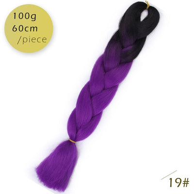 Spring sunshine 1 5PCS 24inch Jumbo Braid Hair Yaki Soft Hair Ombre Crochet Braiding Synthetic Hair Extension For Braids Pink