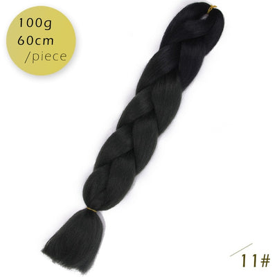 Spring sunshine 1 5PCS 24inch Jumbo Braid Hair Yaki Soft Hair Ombre Crochet Braiding Synthetic Hair Extension For Braids Pink