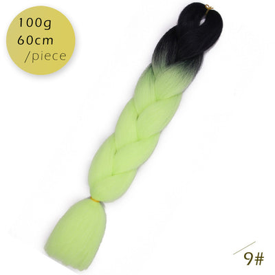 Spring sunshine 1 5PCS 24inch Jumbo Braid Hair Yaki Soft Hair Ombre Crochet Braiding Synthetic Hair Extension For Braids Pink