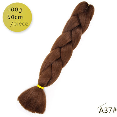 Spring sunshine 1 5PCS 24inch Jumbo Braid Hair Yaki Soft Hair Ombre Crochet Braiding Synthetic Hair Extension For Braids Pink
