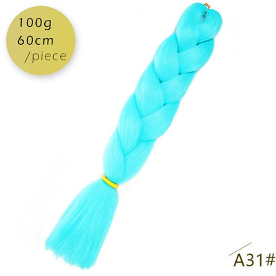 Spring sunshine 1 5PCS 24inch Jumbo Braid Hair Yaki Soft Hair Ombre Crochet Braiding Synthetic Hair Extension For Braids Pink