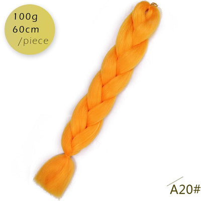 Spring sunshine 1 5PCS 24inch Jumbo Braid Hair Yaki Soft Hair Ombre Crochet Braiding Synthetic Hair Extension For Braids Pink