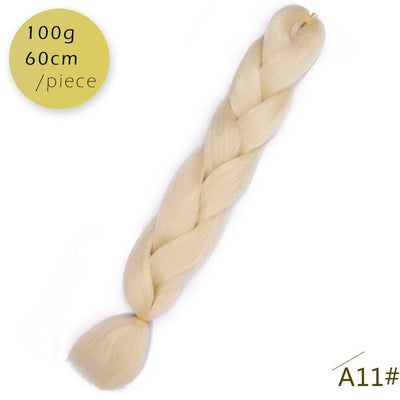 Spring sunshine 1 5PCS 24inch Jumbo Braid Hair Yaki Soft Hair Ombre Crochet Braiding Synthetic Hair Extension For Braids Pink