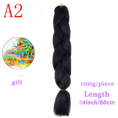 MERISIHAIR 24inch Ombre  Synthetic Crochet Hair Extensions Jumbo Braids Hairstyles Pink  Red Blue Braiding Hair