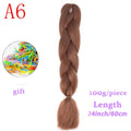 MERISIHAIR 24inch Ombre  Synthetic Crochet Hair Extensions Jumbo Braids Hairstyles Pink  Red Blue Braiding Hair