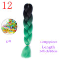 MERISIHAIR 24inch Ombre  Synthetic Crochet Hair Extensions Jumbo Braids Hairstyles Pink  Red Blue Braiding Hair