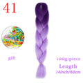 MERISIHAIR 24inch Ombre  Synthetic Crochet Hair Extensions Jumbo Braids Hairstyles Pink  Red Blue Braiding Hair