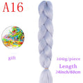 MERISIHAIR 24inch Ombre  Synthetic Crochet Hair Extensions Jumbo Braids Hairstyles Pink  Red Blue Braiding Hair