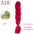 MERISIHAIR 24inch Ombre  Synthetic Crochet Hair Extensions Jumbo Braids Hairstyles Pink  Red Blue Braiding Hair