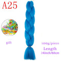 MERISIHAIR 24inch Ombre  Synthetic Crochet Hair Extensions Jumbo Braids Hairstyles Pink  Red Blue Braiding Hair