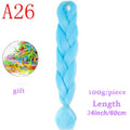MERISIHAIR 24inch Ombre  Synthetic Crochet Hair Extensions Jumbo Braids Hairstyles Pink  Red Blue Braiding Hair