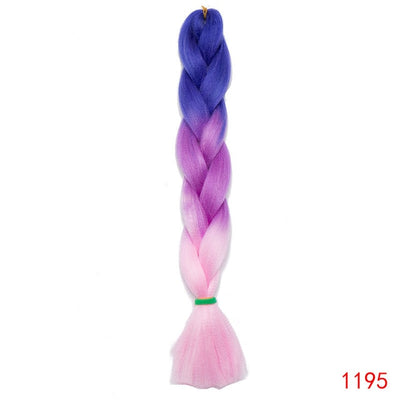 Snoilite 1ps 24inch Ombre Jumbo braid hair jumbo braid synthetic jumbo braid hair extension braid for black women