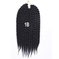 AliRobam Havana Twist Braid Gray/brown/red Braiding Hair Crochet Braids Ombre Color Synthetic Hair Extensions 12 Roots/pack
