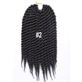 AliRobam Havana Twist Braid Gray/brown/red Braiding Hair Crochet Braids Ombre Color Synthetic Hair Extensions 12 Roots/pack