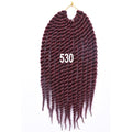 AliRobam Havana Twist Braid Gray/brown/red Braiding Hair Crochet Braids Ombre Color Synthetic Hair Extensions 12 Roots/pack