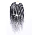 AliRobam Havana Twist Braid Gray/brown/red Braiding Hair Crochet Braids Ombre Color Synthetic Hair Extensions 12 Roots/pack