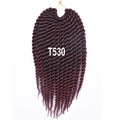AliRobam Havana Twist Braid Gray/brown/red Braiding Hair Crochet Braids Ombre Color Synthetic Hair Extensions 12 Roots/pack