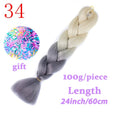 LISI HAIR Jumbo Braids Long Ombre Jumbo Synthetic Braiding Hair Crochet Blonde Pink Blue Grey Hair Extensions African Viscera