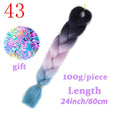 LISI HAIR Jumbo Braids Long Ombre Jumbo Synthetic Braiding Hair Crochet Blonde Pink Blue Grey Hair Extensions African Viscera