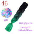 LISI HAIR Jumbo Braids Long Ombre Jumbo Synthetic Braiding Hair Crochet Blonde Pink Blue Grey Hair Extensions African Viscera