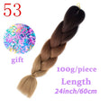 LISI HAIR Jumbo Braids Long Ombre Jumbo Synthetic Braiding Hair Crochet Blonde Pink Blue Grey Hair Extensions African Viscera