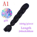 LISI HAIR Jumbo Braids Long Ombre Jumbo Synthetic Braiding Hair Crochet Blonde Pink Blue Grey Hair Extensions African Viscera