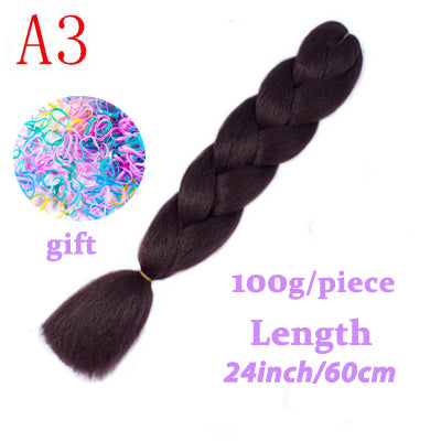LISI HAIR Jumbo Braids Long Ombre Jumbo Synthetic Braiding Hair Crochet Blonde Pink Blue Grey Hair Extensions African Viscera