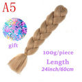LISI HAIR Jumbo Braids Long Ombre Jumbo Synthetic Braiding Hair Crochet Blonde Pink Blue Grey Hair Extensions African Viscera