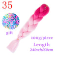 LISI HAIR Jumbo Braids Long Ombre Jumbo Synthetic Braiding Hair Crochet Blonde Pink Blue Grey Hair Extensions African Viscera