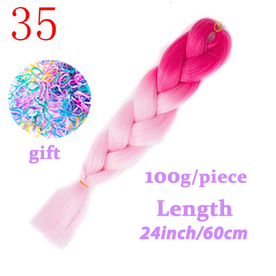 LISI HAIR Jumbo Braids Long Ombre Jumbo Synthetic Braiding Hair Crochet Blonde Pink Blue Grey Hair Extensions African Viscera